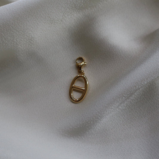 BOUCLE OVALE OR/ARGENT